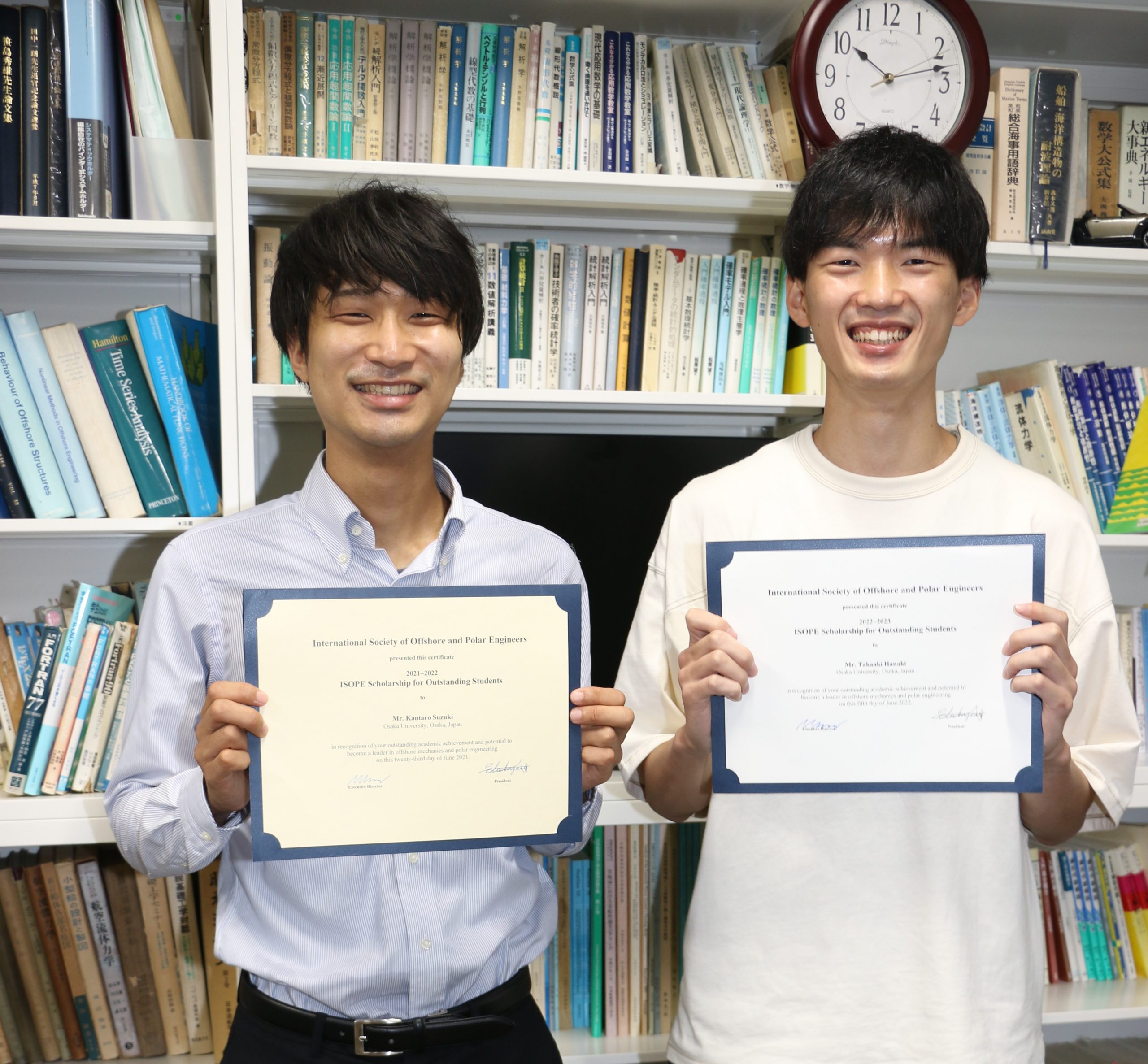 船舶海洋工学の花木孝明さん・鈴木寛太郎さんがISOPE国際会議で